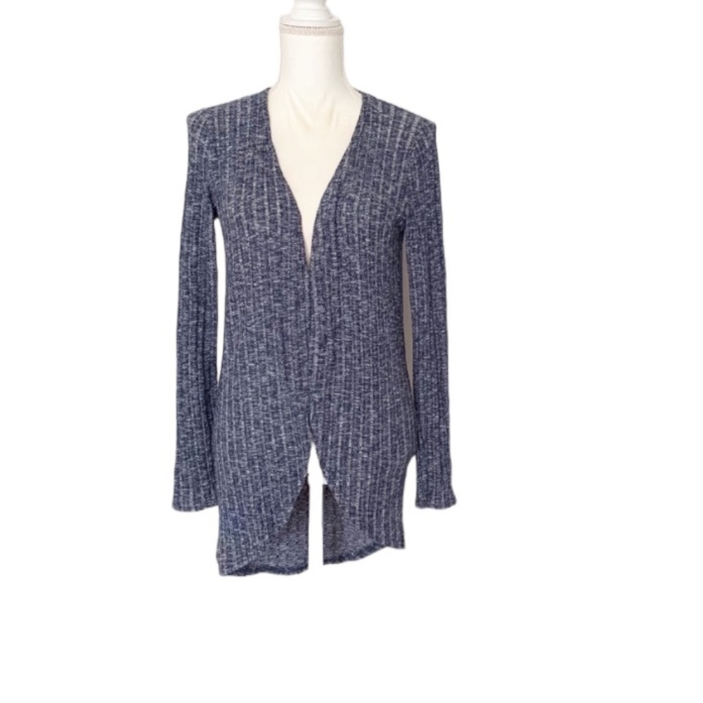 Atmosphere Long Sleeve Open Front Blue Cardigan Size 4
